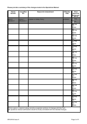 Form SRG1832 Aoc/Paoc Operations Manual Notice of Proposed Amendment (Npa) - United Kingdom, Page 2