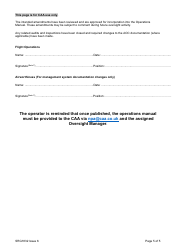 Form SRG1832 Aoc/Paoc Operations Manual Notice of Proposed Amendment (Npa) - United Kingdom, Page 5