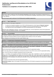 Form SRG1416 Notification and Record of Revalidation of an Atco Unit Endorsement (UK Regulation (Eu) 2015/340) - United Kingdom, Page 4