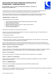 CAA Form SRG1413A Application for Flying Display Director (Fdd) Restricted Radio Operator&#039;s Certificate of Competence - United Kingdom, Page 4