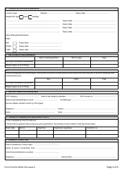 Instructor Form I (SRG1132; FCL674) National Fixed Wing Application - United Kingdom, Page 2