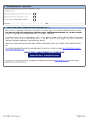 Form SRG1152 Application for Seamanship Examinations - United Kingdom, Page 2