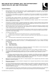 Form SRG1158 MPA and Sp Hpca Training, Skill Test or Proficiency Check for Atpl, Mpl and Type Ratings - United Kingdom, Page 6