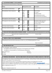 Form SRG1411B Application for the Inclusion of Unit Endorsements for New Ratings, Existing Ratings Including Special Events and for the Renewal and Cancellation of Unit Endorsements in an Air Traffic Controller (Atco) Licence (UK Regulation (Eu) 2015/340) - United Kingdom, Page 2