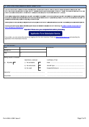 Instructor Form I (SRG1132B) Slmg Application - United Kingdom, Page 5