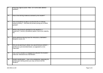Form SRG2140 Distance Learning Compliance Check List - United Kingdom, Page 3