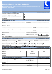 Instructor Form 1 (SRG1132A) Microlight Application - United Kingdom