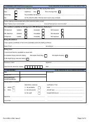 Instructor Form 1 (SRG1132A) Microlight Application - United Kingdom, Page 4