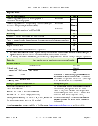 Certified Parentage Document Request - Minnesota, Page 2