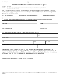 Form CSCL/LCE-102 Cemetery Annual Report - Michigan, Page 10