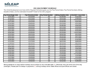 Child Care Time and Attendance Record - Michigan, Page 3