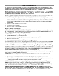 NPDES Form 1 (EPA Form 3510-1) Application for Npdes Permit to Discharge Wastewater, Page 16