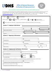 Document preview: Form DHS VOE Verification of Employment Form - Arkansas