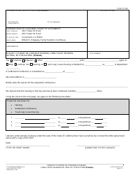 Form PR/E-CT-209 Request to Drop or Continue Hearing, Long Cause Hearing or Trial by Stipulation (Probate) - County of Sacramento, California