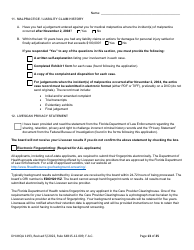 Form DH-MQA1193 Application for Osteopathic Medical Faculty Certificate - Florida, Page 13