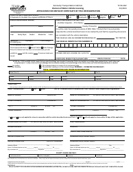 Document preview: Form TC96-182 Application for Kentucky Certificate of Title or Registration - Kentucky
