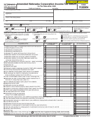 Document preview: Form 1120XN Amended Nebraska Corporation Income Tax Return - Nebraska