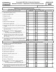 Form 1120-XSN Amended Nebraska S Corporation Income Tax Return - Nebraska, Page 2