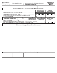 Form 1120-XSN Amended Nebraska S Corporation Income Tax Return - Nebraska, Page 3