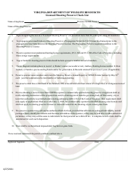 Licensed Shooting Preserve Application - Virginia, Page 3