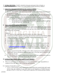 Licensed Shooting Preserve Application - Virginia, Page 5