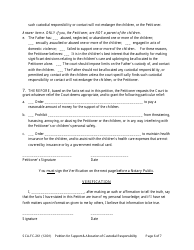 Form SCA-FC-261 Petition for Support and/or Allocation of Custodial Responsibility - West Virginia, Page 6