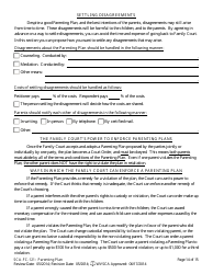 Form SCA-FC-121 Parenting Plan - West Virginia, Page 14