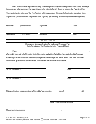 Form SCA-FC-121 Parenting Plan - West Virginia, Page 15
