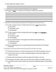 Form SCA-FC-201 Petition for Modification - West Virginia, Page 2