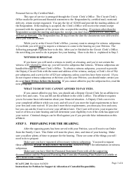 Instructions for Form SCA-FC-261 Petition for Support and Allocation of Custodial Responsibilities - West Virginia, Page 3