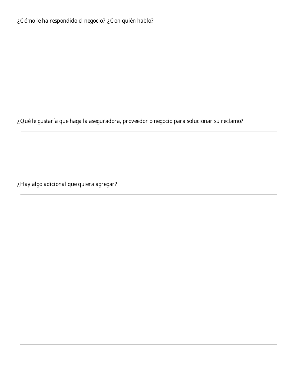 Formulario De Reclamaciones Del Consumidor - Maryland (Spanish), Page 8