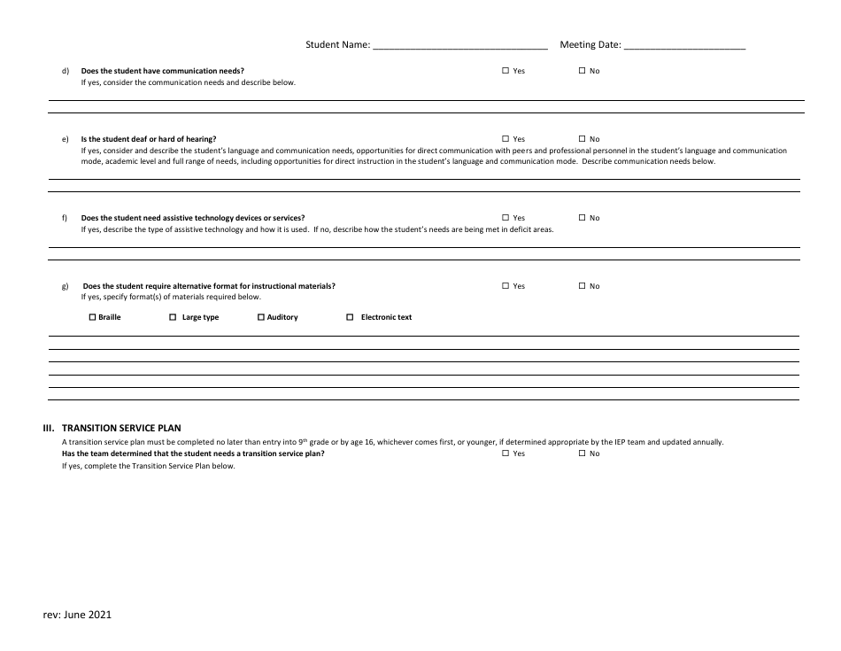 Individualized Education Program (Iep) - Georgia (United States), Page 3