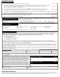 Form VL-021FR Application for License/Permit - Vermont (French), Page 2