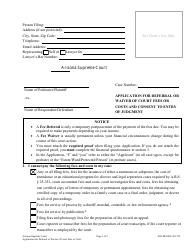 Document preview: Form AOCDFGF1F Application for Deferral or Waiver of Court Fees or Costs and Consent to Entry of Judgment - Arizona