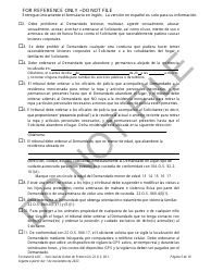 Solicitud De Orden De Proteccion - Oklahoma (Spanish), Page 5