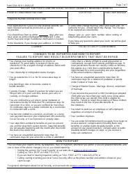 Form SSA-16 Application for Disability Insurance Benefits, Page 7