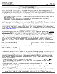 Document preview: Form SSA-2519 Child Relationship Statement