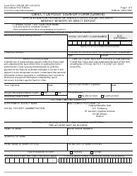 Form SSA-1199-GR-OP1 Direct Deposit Sign-Up Form (Greece)