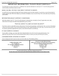 Form SSA-1199-GR-OP1 Direct Deposit Sign-Up Form (Greece), Page 2