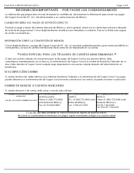 Formulario SSA-1199-SP-OP2 Formulario De Registro Para Deposito Directo (Mexico) (Spanish), Page 2