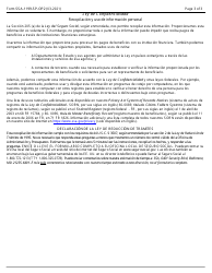 Formulario SSA-1199-SP-OP2 Formulario De Registro Para Deposito Directo (Mexico) (Spanish), Page 3