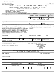 Document preview: Form SSA-1199-UK Direct Deposit Sign-Up Form (United Kingdom) (Ukrainian)