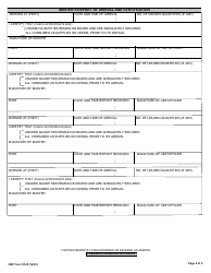 CBP Form 5125 Application for Withdrawal of Bonded Stores for Fishing Vessel and Certificate of Use, Page 2