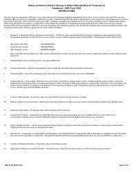 CBP Form 7553 Notice of Intent to Export, Destroy or Return Merchandise for Purposes of Drawback, Page 5
