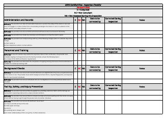 Dspd Certified Sites Checklist - Utah, Page 2
