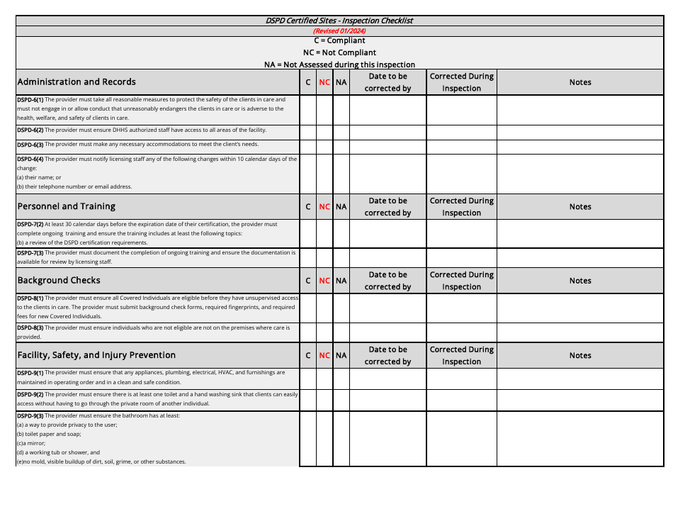 Utah Dspd Certified Sites Checklist - Fill Out, Sign Online and ...