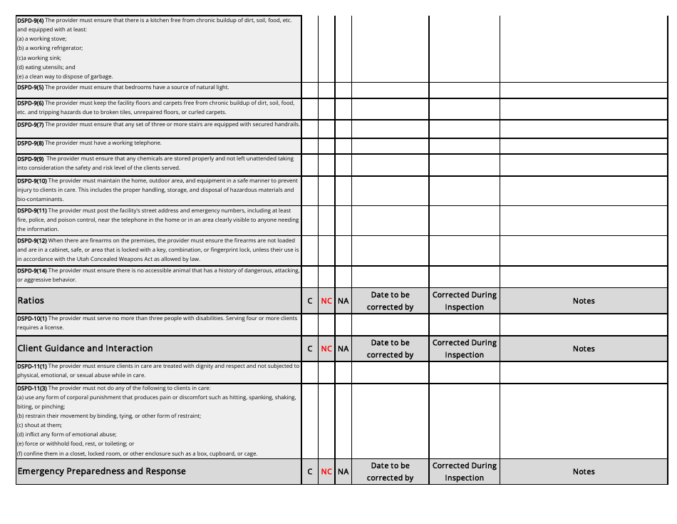 Utah Dspd Certified Sites Checklist - Fill Out, Sign Online and ...