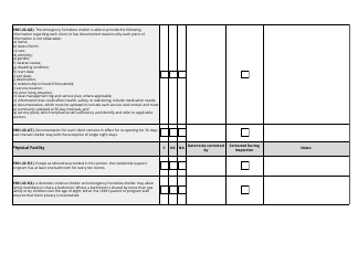 Residential Support Inspection Checklist - Utah, Page 16