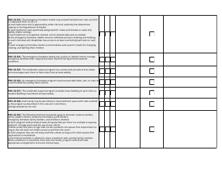 Residential Support Inspection Checklist - Utah, Page 17