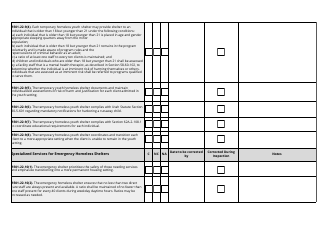 Residential Support Inspection Checklist - Utah, Page 21